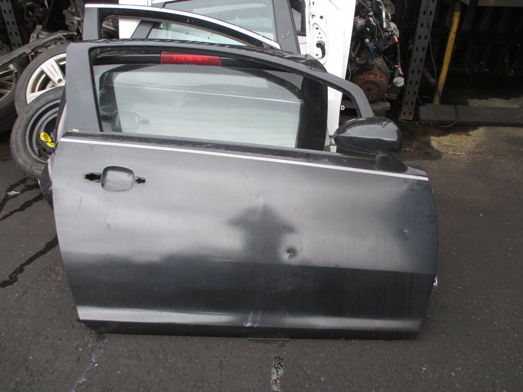 VAUXHALL CORSA D 2013 3 DOOR OS DRIVER SIDE BARE DOOR BLACK
