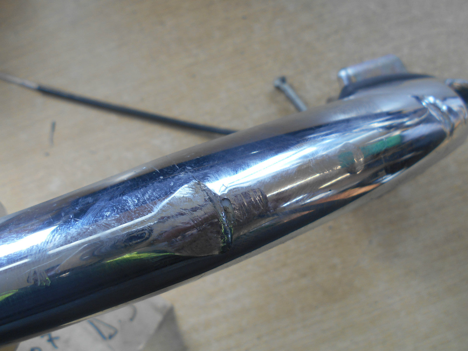 BMW MINI COOPER S 2007 R56 OSF DRIVER SIDE FRONT CHROME EXTERIOR DOOR HANDLE