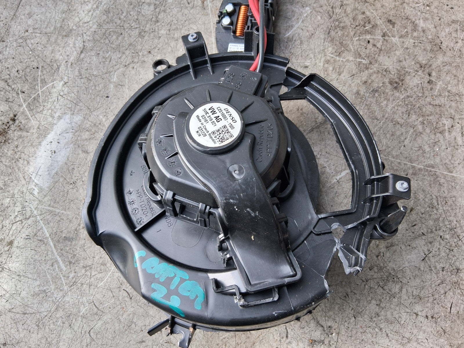 2022 VOLKSWAGEN CRAFTER MK2 HEATER BLOWER MOTOR FAN 5WC819021