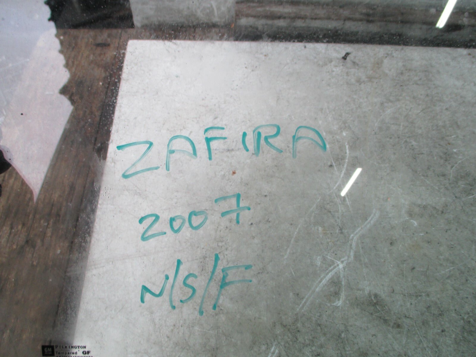 VAUXHALL ZAFIRA B 2007 NSF FRONT PASSENGER SIDE WINDOW GLASS E143R001582