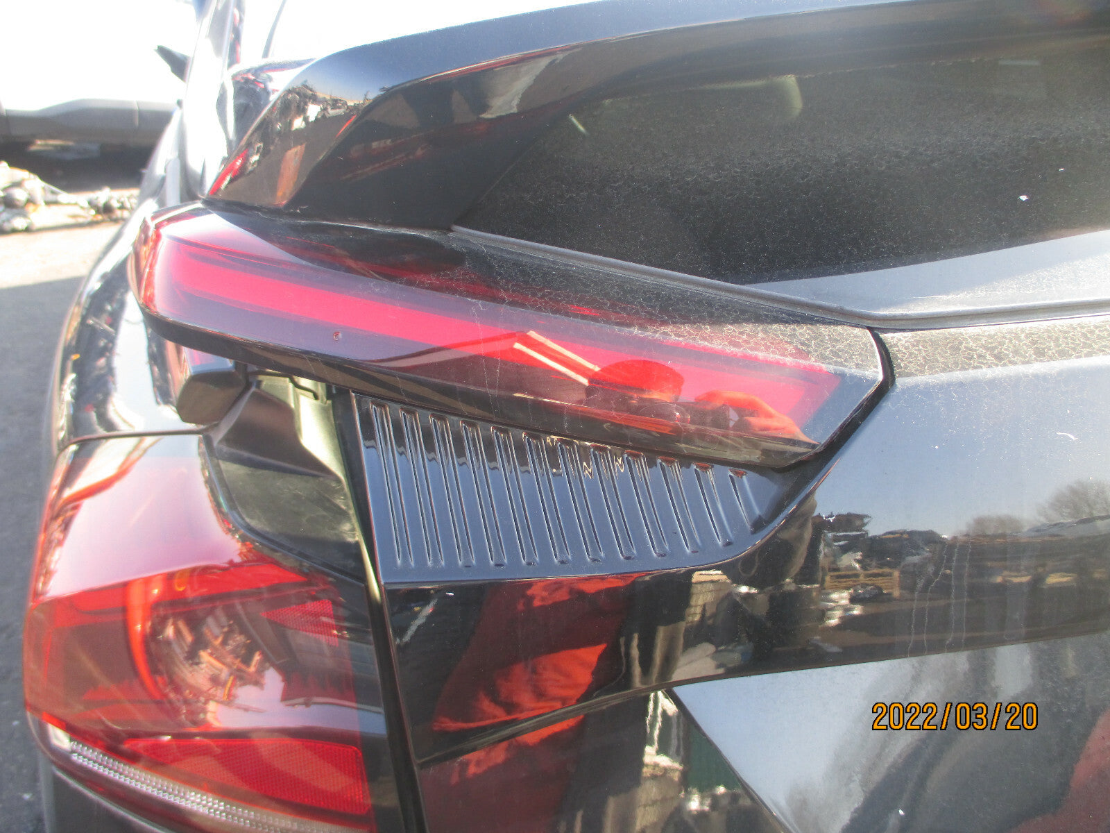 CITROEN C4 MK3 2021 NSR PASSENGER SIDE REAR INNER BOOTLID TAIL LIGHT TAIL LAMP