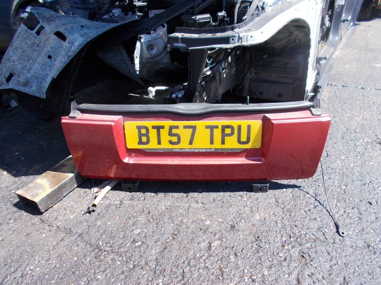 CITROEN C2 REAR LOWER BOOTLID TAILGATE RED