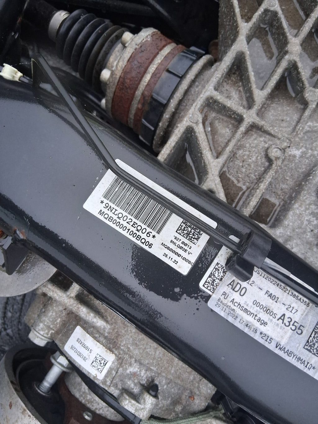 2023 VOLKSWAGEN TIGUAN 2.0 DIESEL COMPLETE REAR AXLE DIFF HUB DISC TYPE