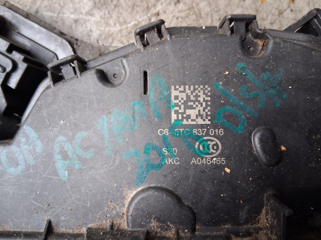 2020 SKODA FABIA MK3 OSF DRIVER SIDE FRONT RIGHT DOOR LOCK C65TC837016