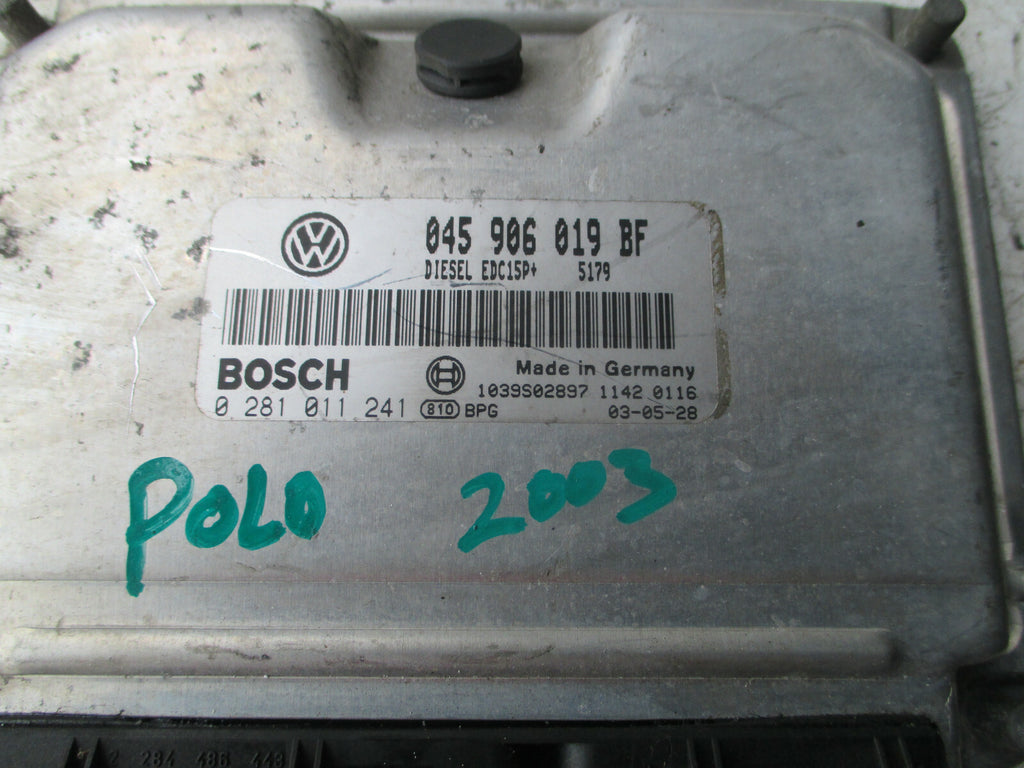 VW VOLKSWAGEN POLO 2003 1.4 DIESEL ECU ENGINE CONTROL MODULE UNIT 045906019BF