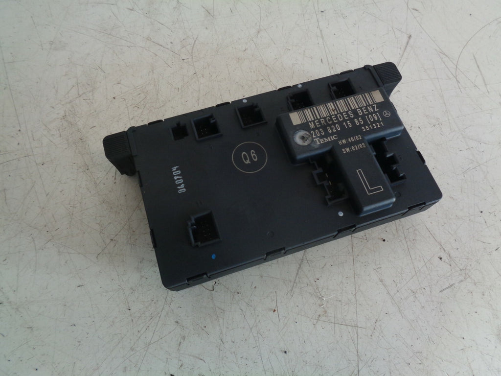 MERCEDES C CLASS 2005 W203 NSF PASSENGER FRONT DOOR CONTROL MODULE  A2038201585