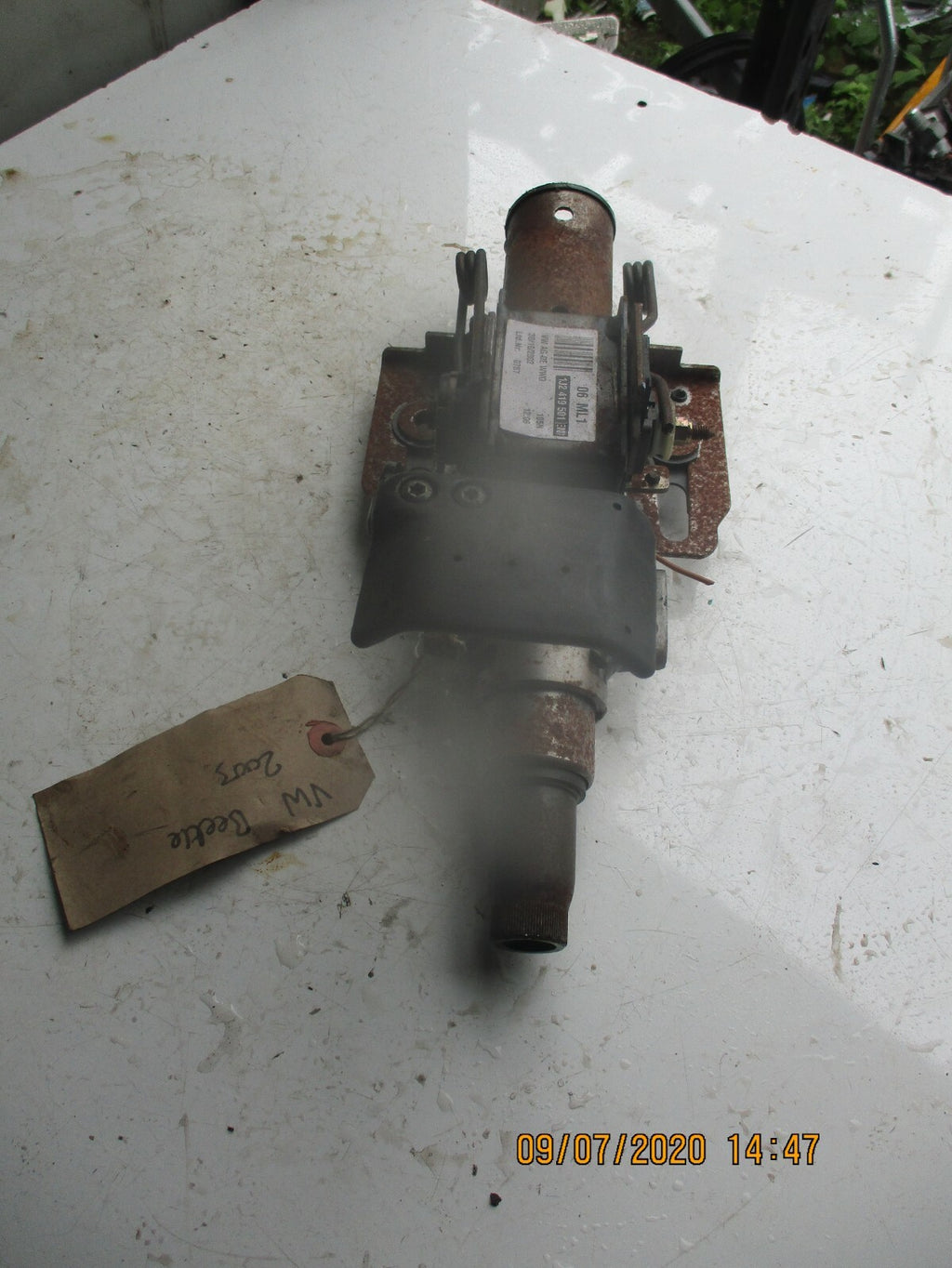 VW VOLKSWAGEN BEETLE 1.6 PETROL  STEERING COLUMN 1J2419501EN