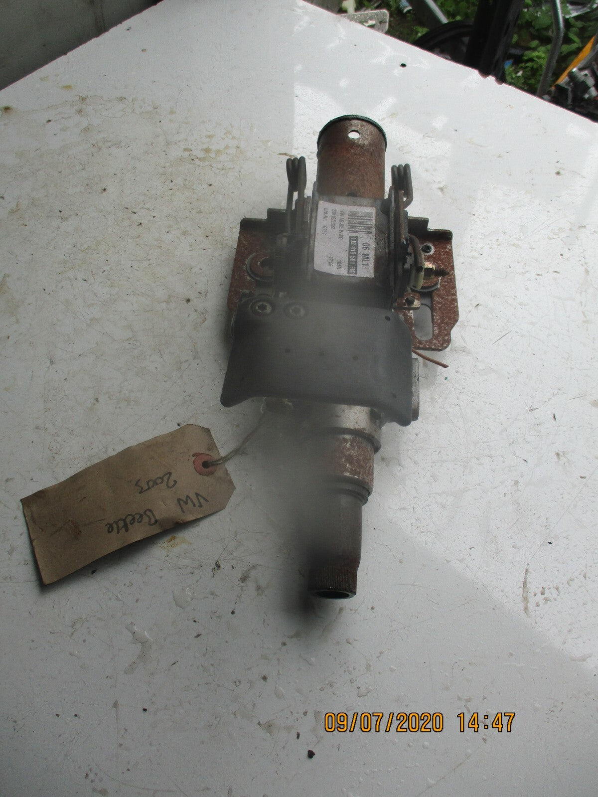 VW VOLKSWAGEN BEETLE 1.6 PETROL  STEERING COLUMN 1J2419501EN