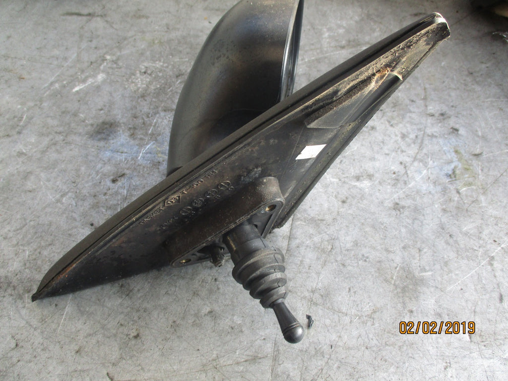 DAEWOO LANOS 2000 OS DRIVER SIDE MANUAL WING MIRROR BLACK