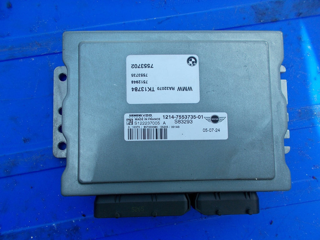 2005 BMW MINI MINI ONE 1.6 PETROL ENGINE ECU 1214755373501