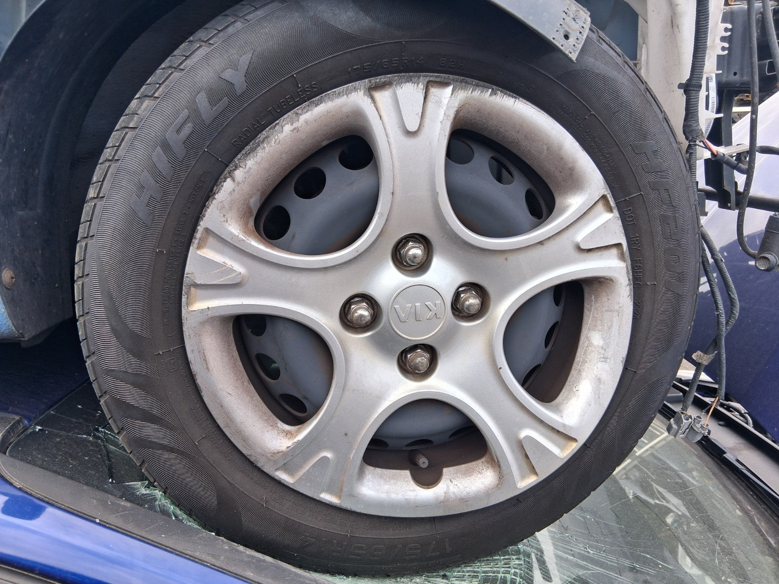 2019 KIA PICANTO MK3 14 INCH STEEL WHEEL WITH TYRE 175/65R14