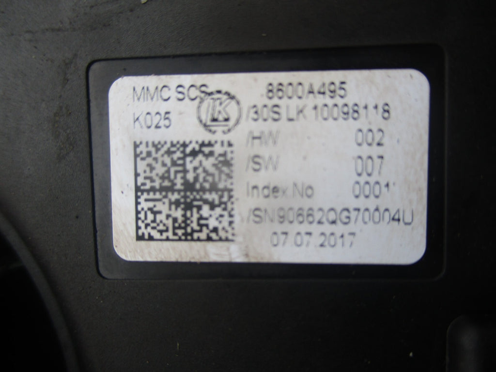 MITSUBISHI MIRAGE 2018 MK6 1.2 PETROL INDICATOR WIPER STALKS SWITCH 8600A495