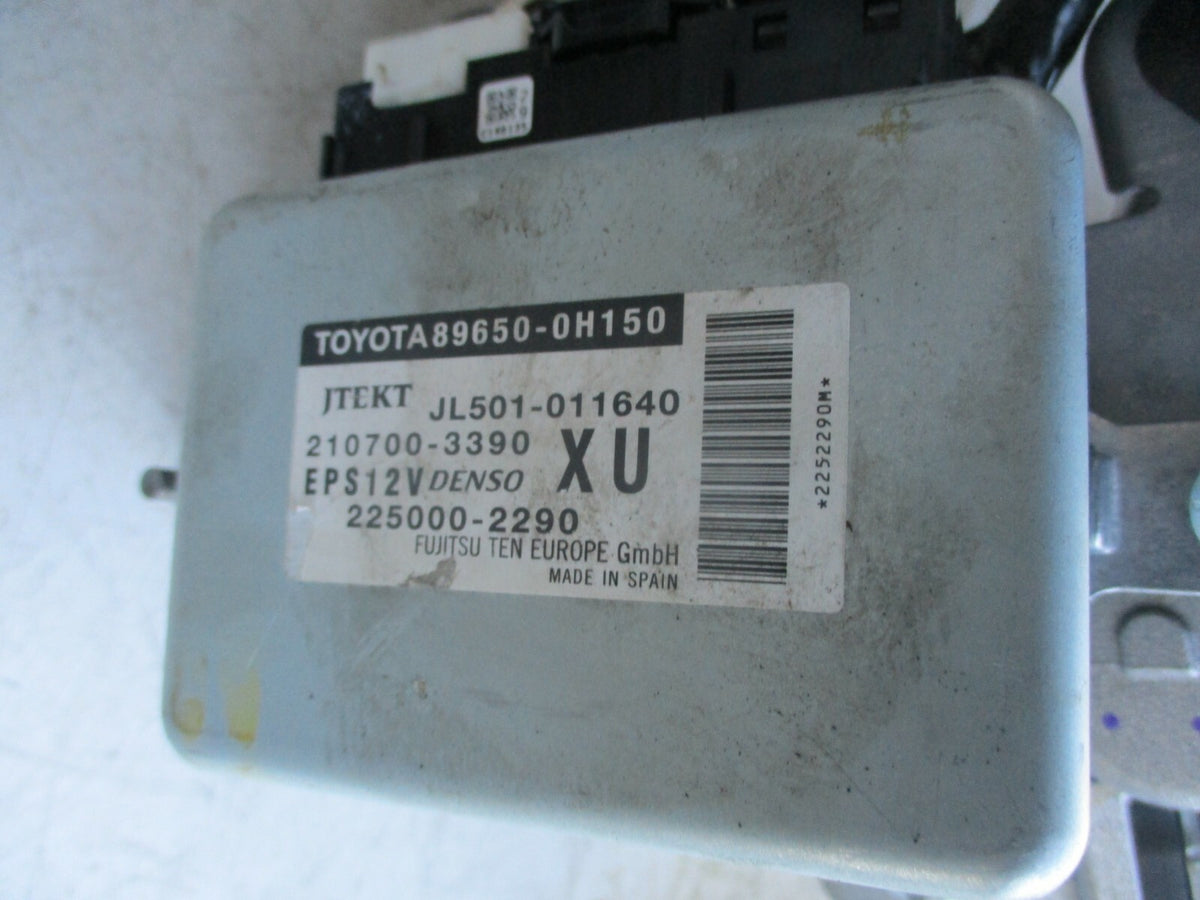 TOYOTA AYGO 2019 POWER STEERING COLUMN IGNITION BARREL KEY FOB JJ301-001561