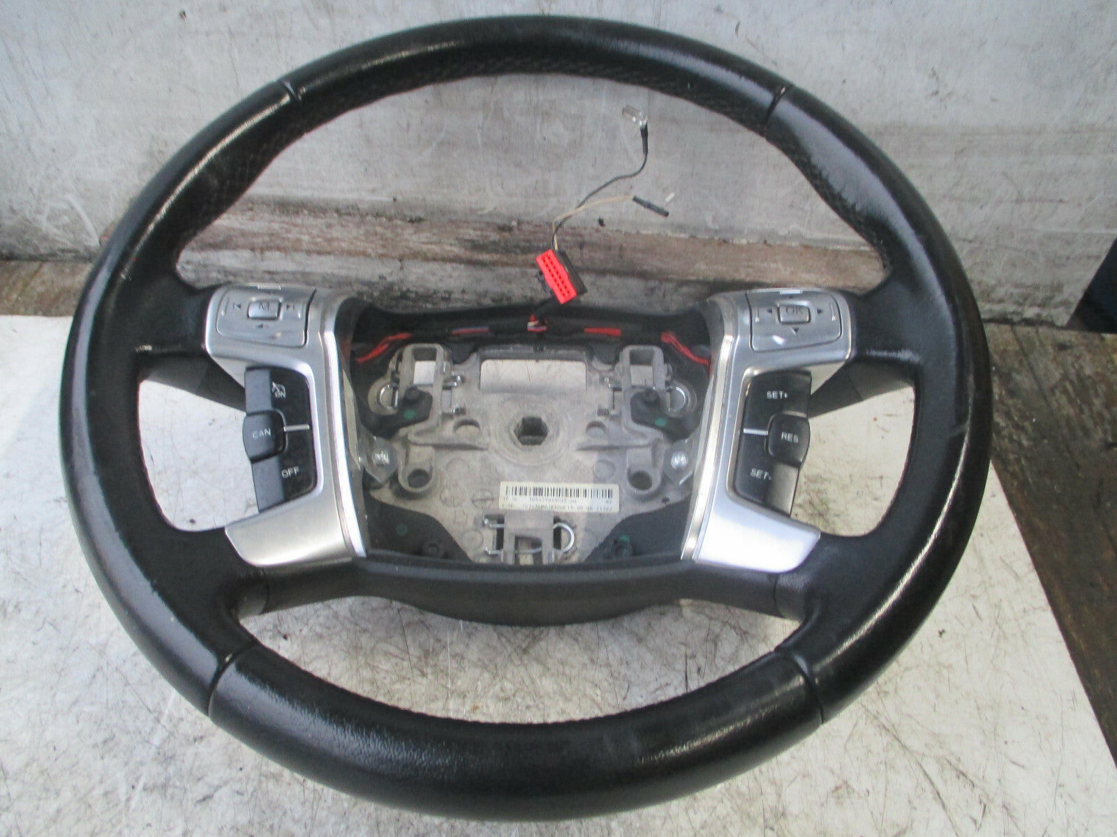 FORD MONDEO MK4 2008 4 SPOKE MULTIFUNCTION LEATHER STEERING WHEEL 7S713600JB3ZHE