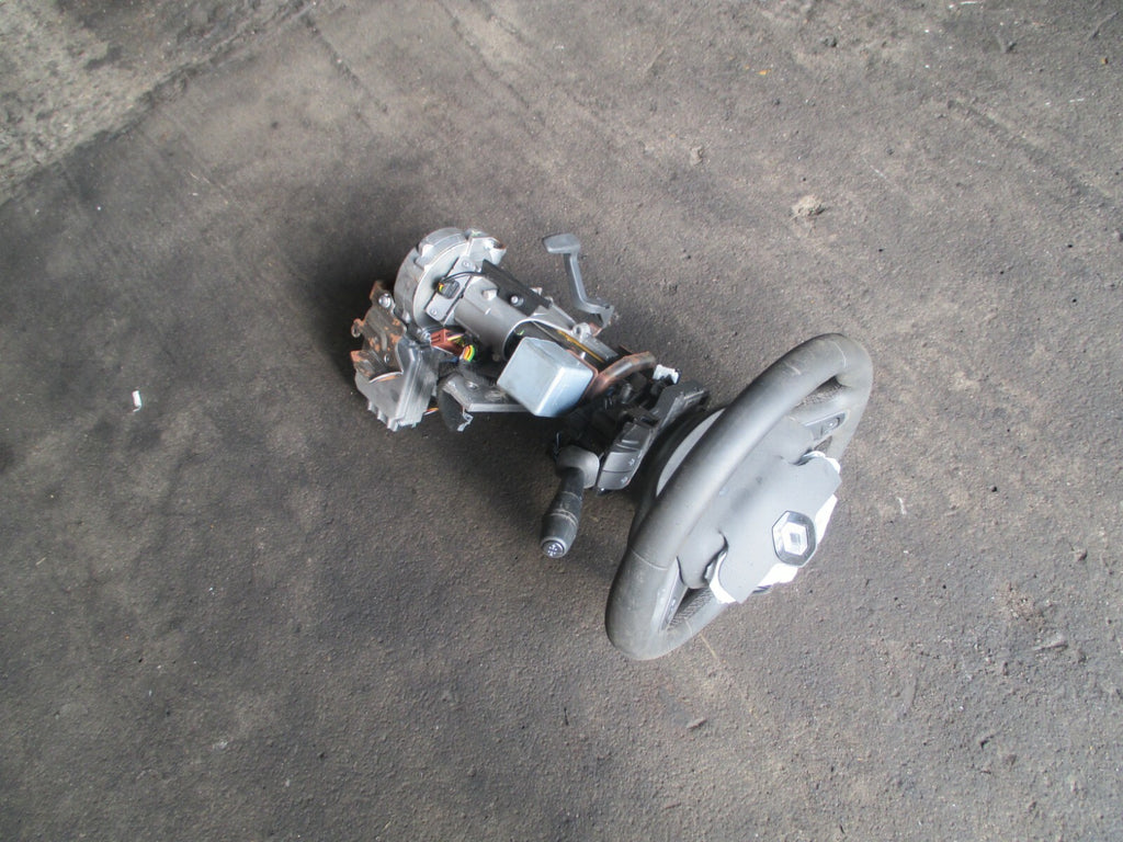 RENAULT CLIO MK4 STEERING COLUMN WITH STEERING WHEEL