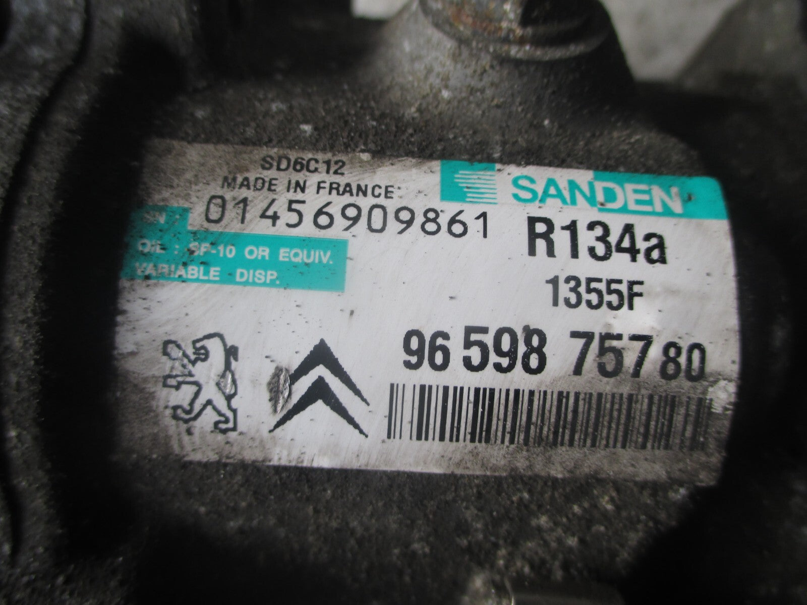 CITROEN C4 MK1 2008 AC AIR CON COMPRESSOR PUMP 9659875780 REF 10