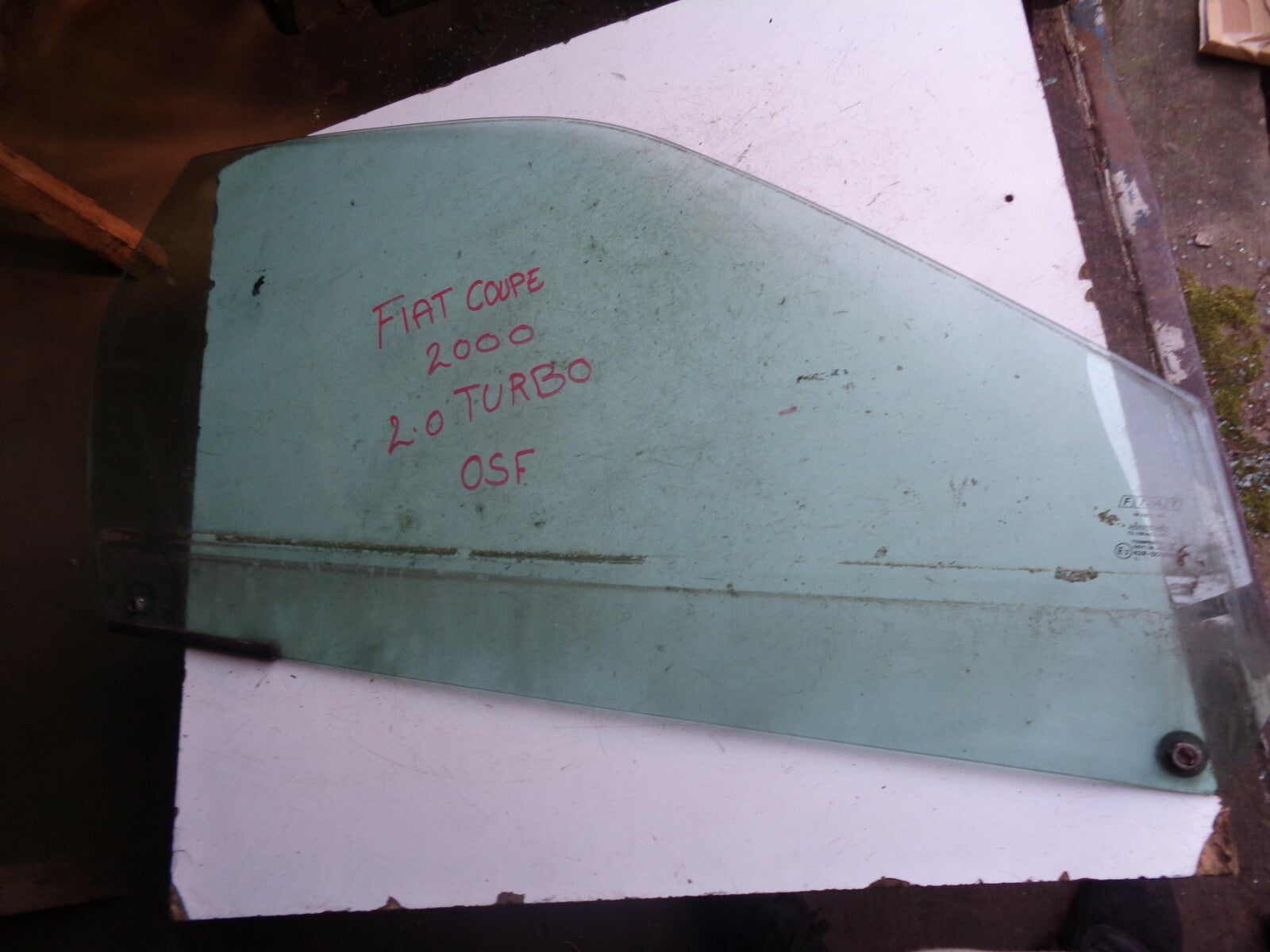 FIAT COUPE 2000 2.0 TURBO OSF DRIVER SIDE FRONT DOOR WINDOW GLASS
