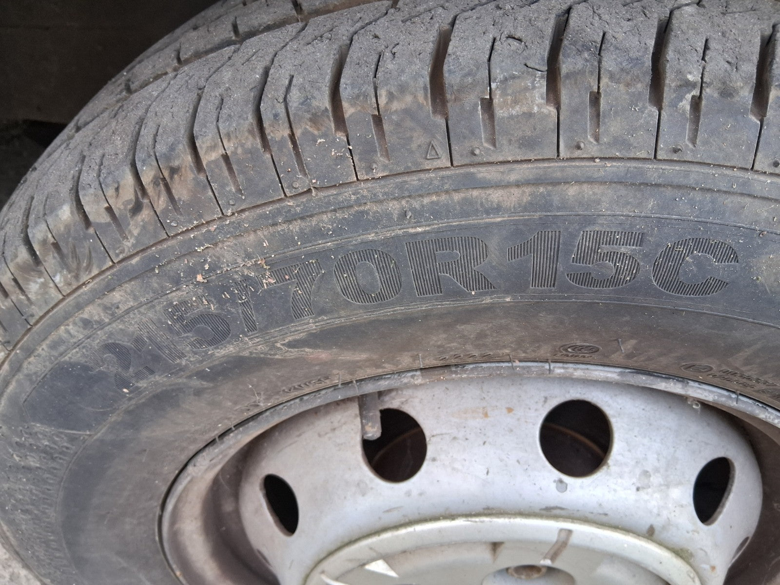 2014 CITROEN RELAY MK3 15 INCH STEEL WHEEL WITH TYRE 215/70R15C