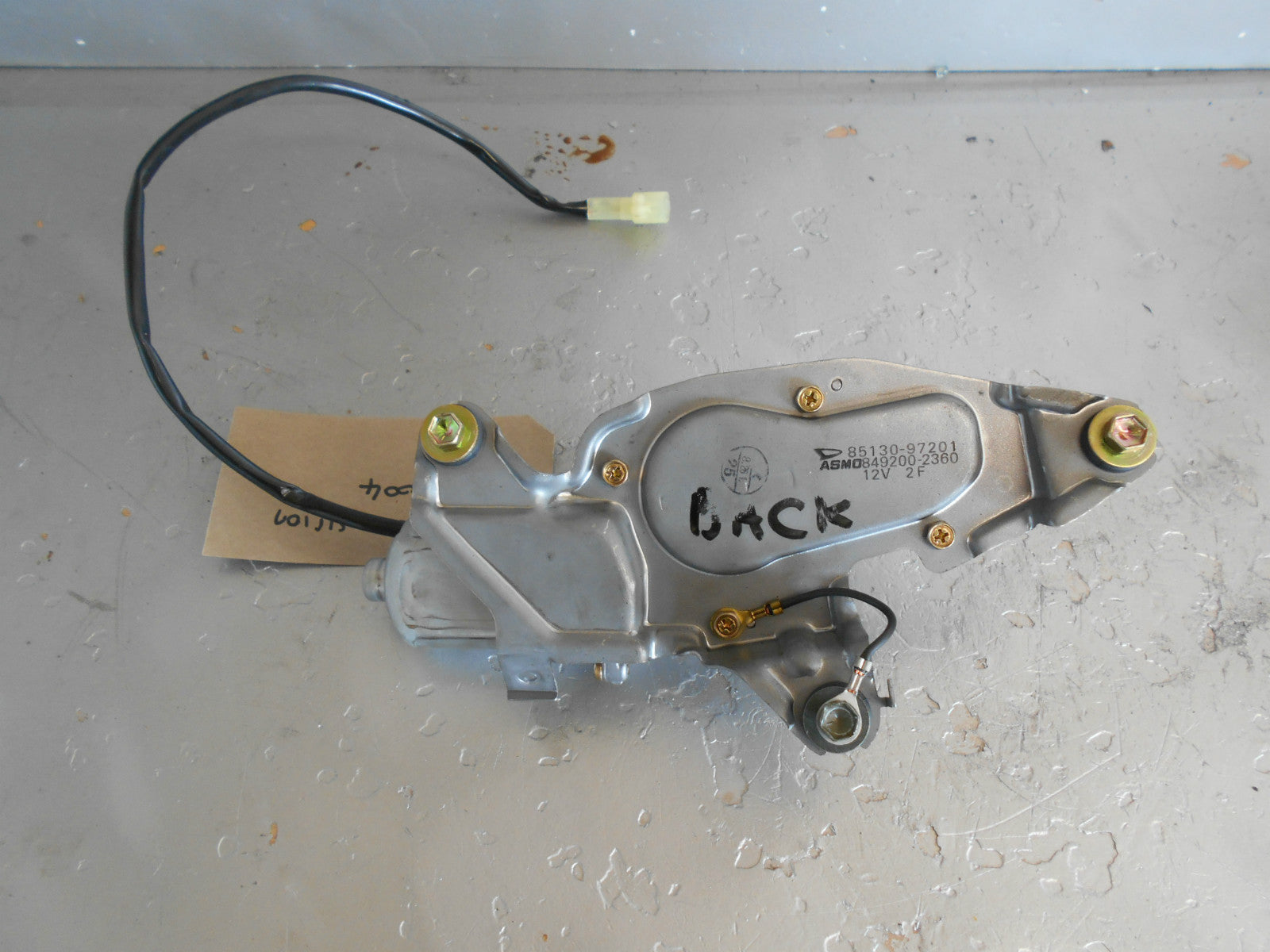 DAIHATSU SIRION 2004 REAR WINDSHIELD WIPER MOTOR 8513097201 8492002360