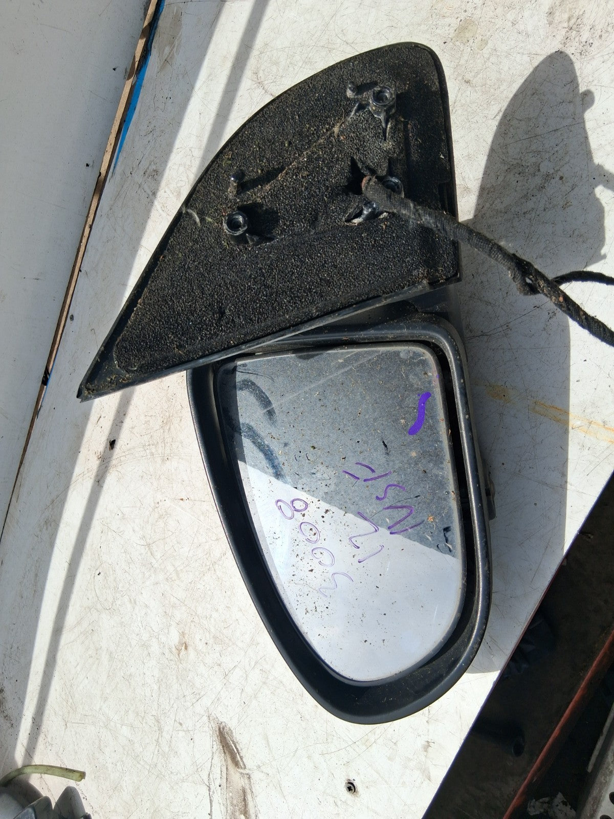 2012 PEUGEOT 3008 MK1 NSF PASSENGER SIDE FRONT LEFT WING MIRROR NO COVER