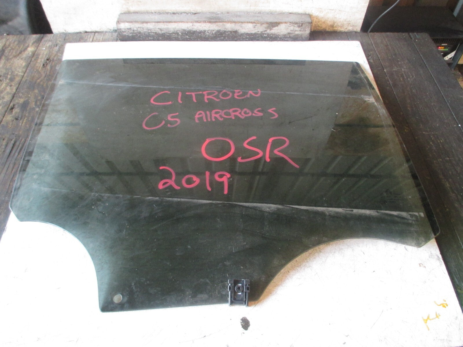 CITROEN C5 AIRCROSS 2019 5 DOOR OSR DRIVER SIDE REAR DOOR WINDOW GLASS