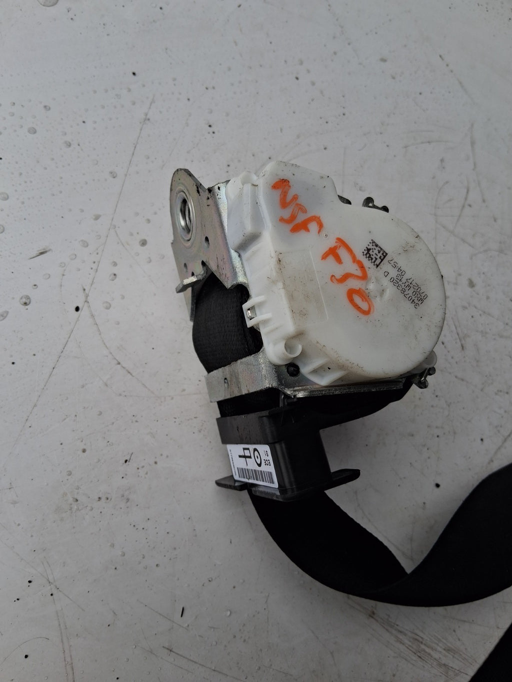2017 BMW 3 SERIES F30 NSF PASSENGER NEAR LEFT SIDE FRONT SEATBELT 34078320D