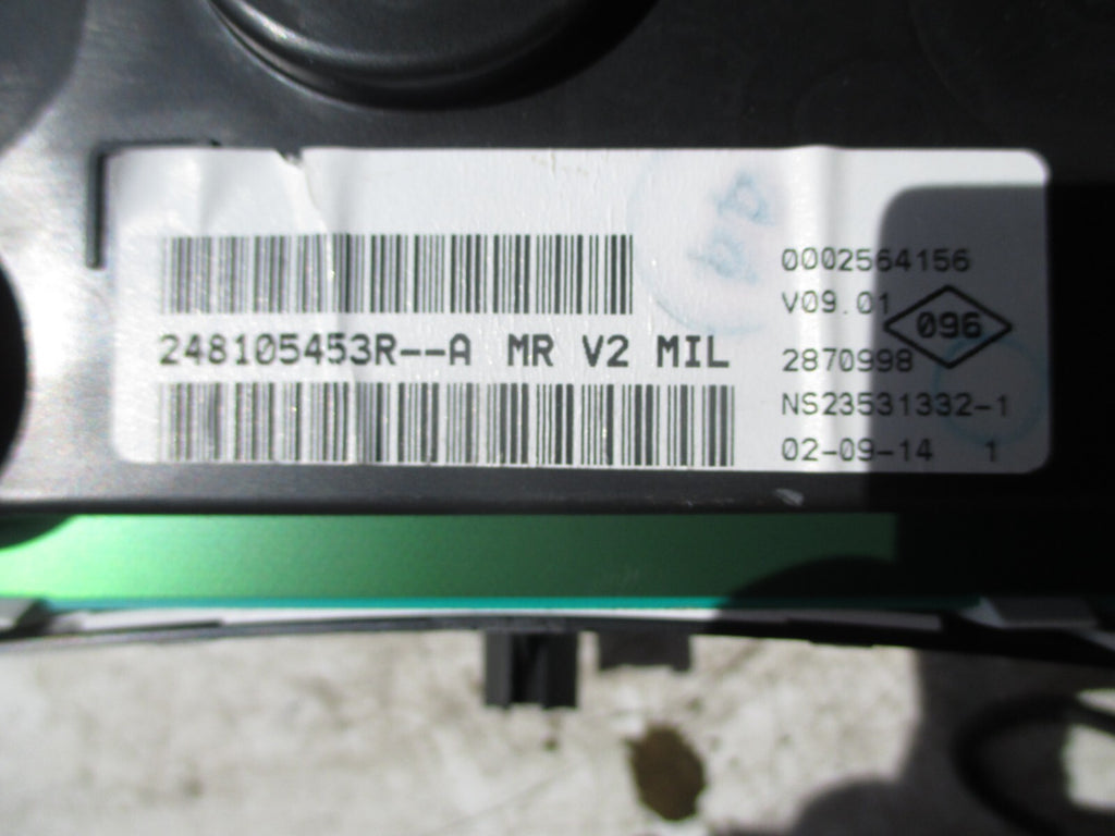 DACIA SANDERO LOGAN 2016 SPEEDOMETER CLUSTER 248105453R