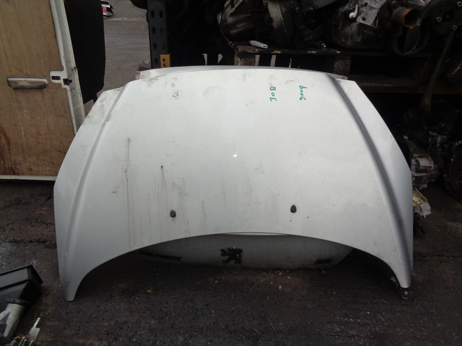 PEUGEOT 308 2008 FRONT COMPLETE BONNET HOOD SILVER