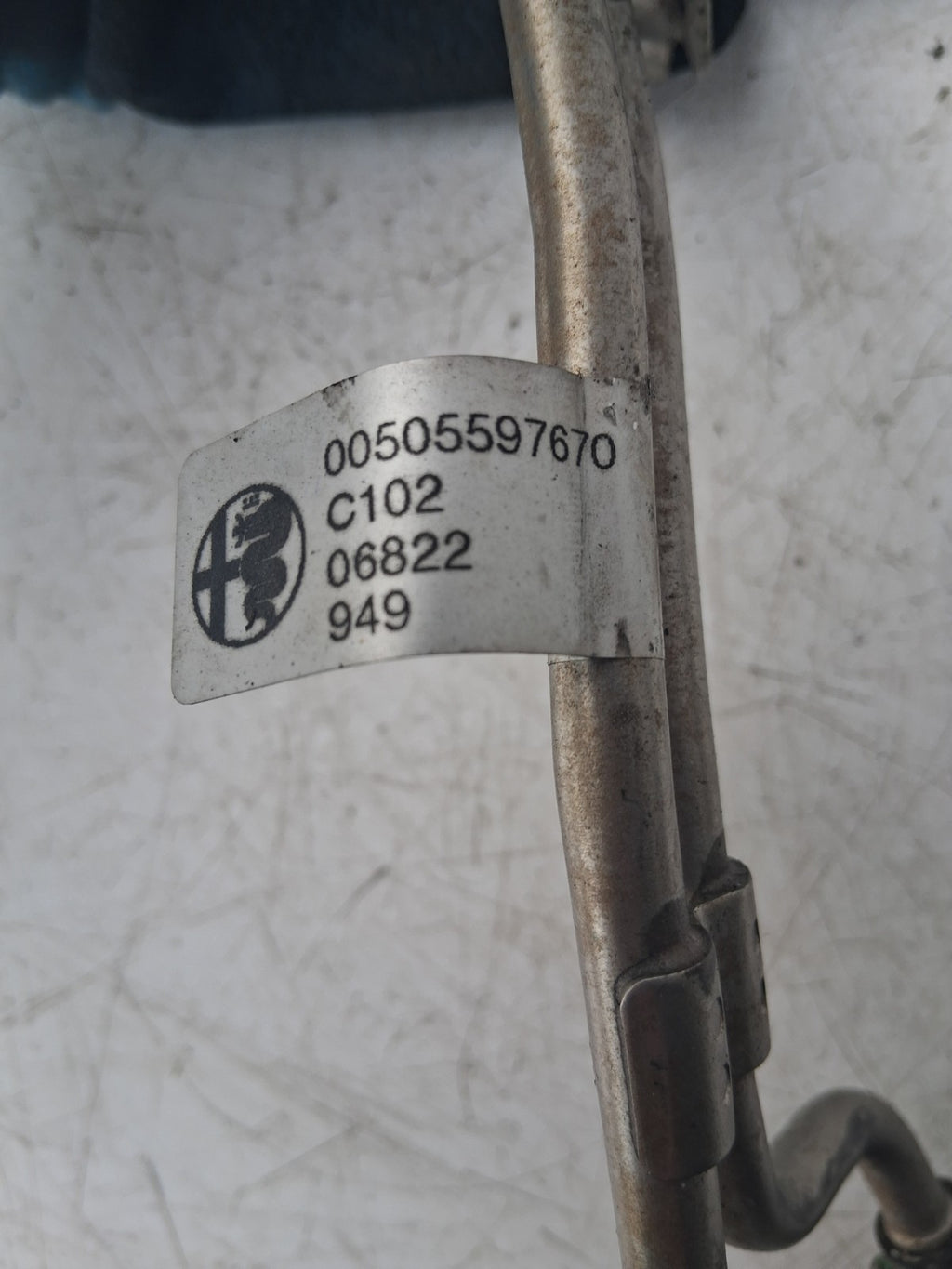 2022 ALFA ROMEO STELVIO 949 EXHAUST GAS DIFFERENTIAL PRESSURE SENSOR 50555430