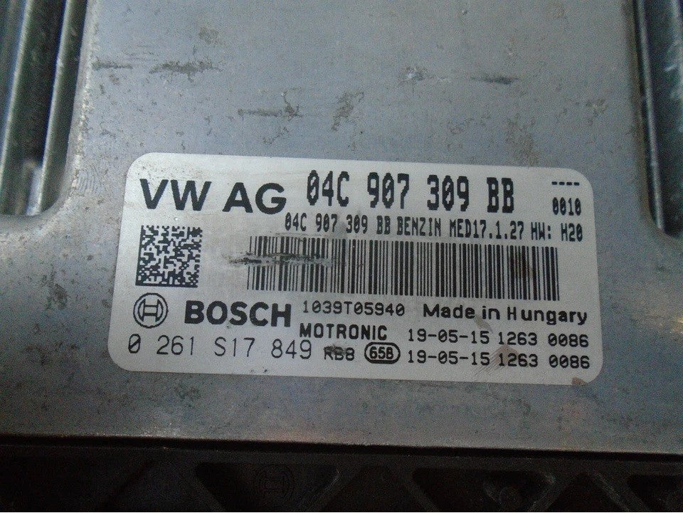 VW VOLSWAGEN MK7 2018 ENGINE CONTROL UNIT EUC 04C907309BB