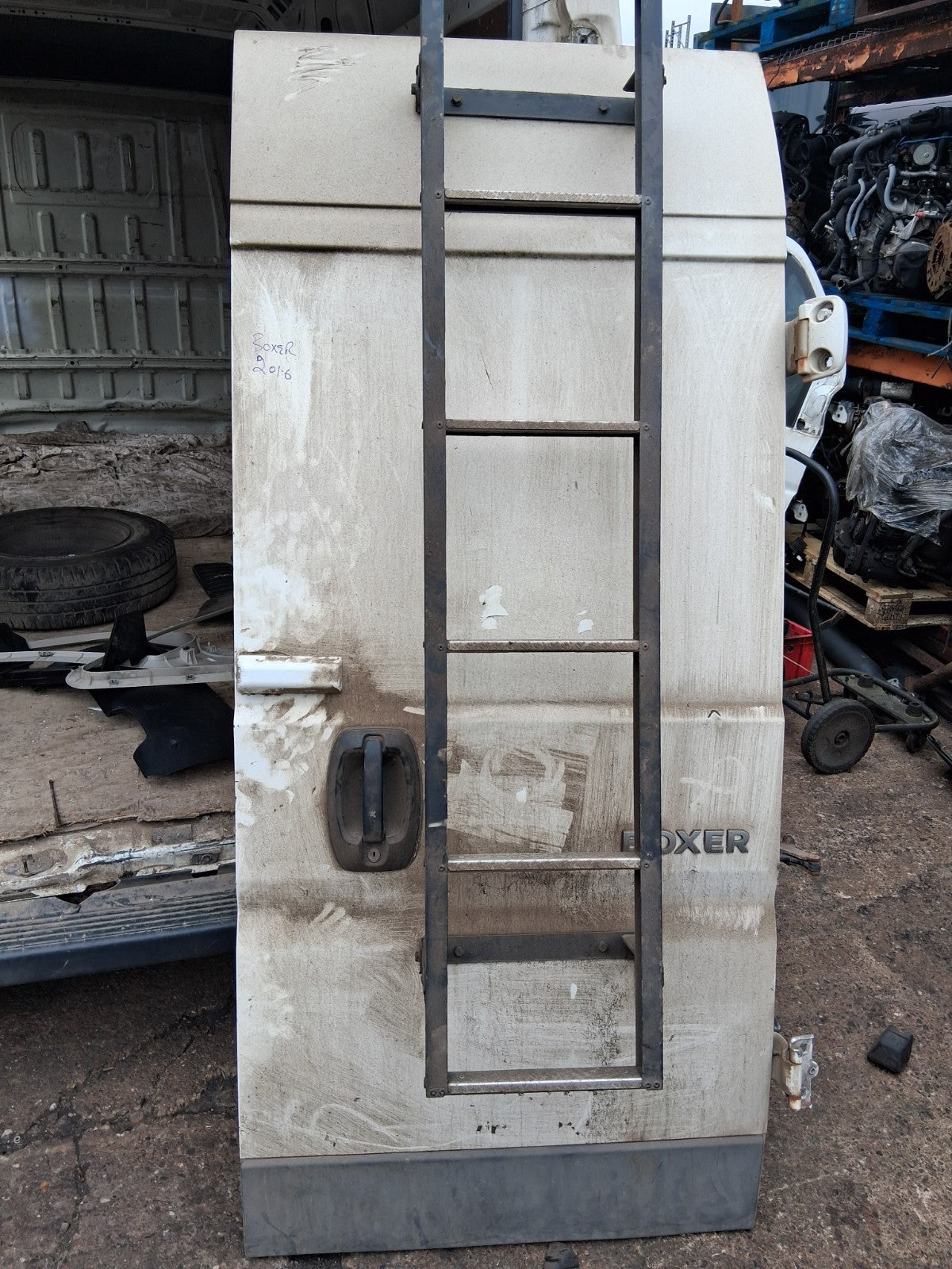 2016 PEUGEOT BOXER MK3 OSR DRIVER SIDE REAR RIGHT COMPLETE DOOR WHITE