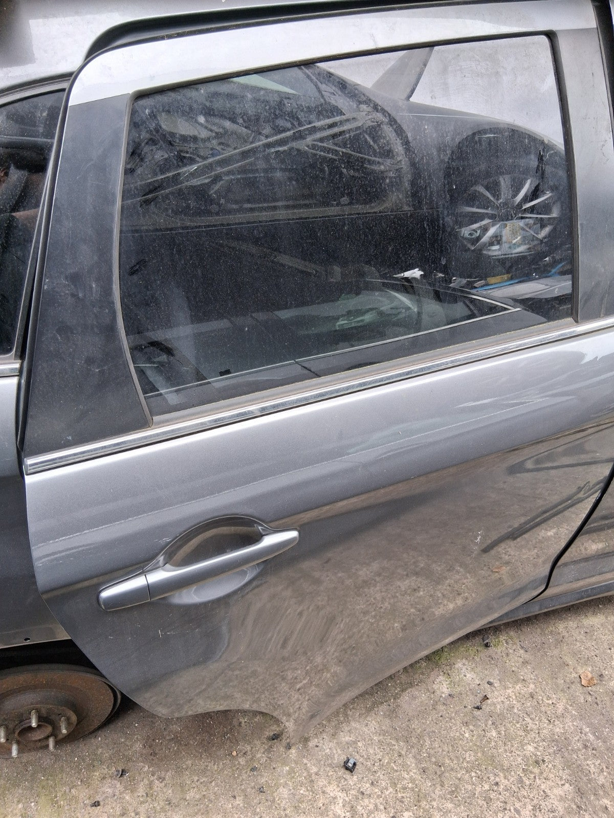 2020 MITSUBISHI ASX OSR DRIVER SIDE REAR RIGHT BARE DOOR TITANIUM GREY METALLIC