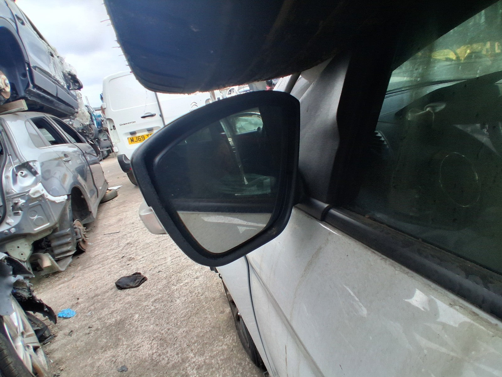 2018 FORD KA + PLUS MK3 NSF PASSENGER SIDE POWER FOLD WING MIRROR BLACK