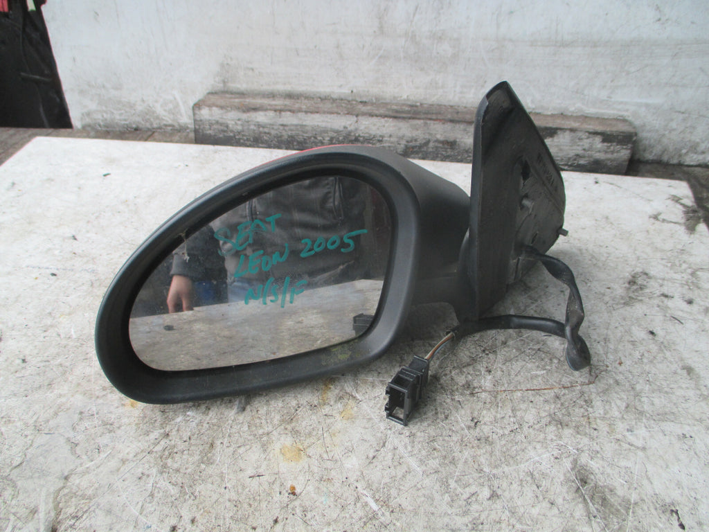 SEAT LEON 2005 NSF PASSENGER SIDE FRONT ELECTRIC WING MIRROR