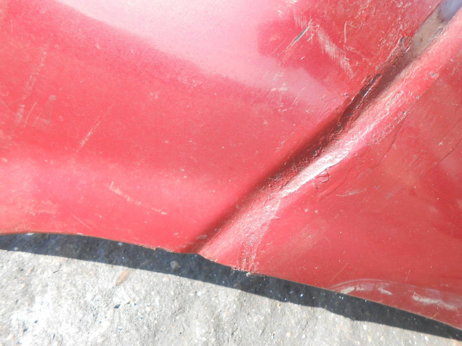 DAIHATSU CUORE MK5 1998 REAR BACK PLASTIC BUMPER BARE RED