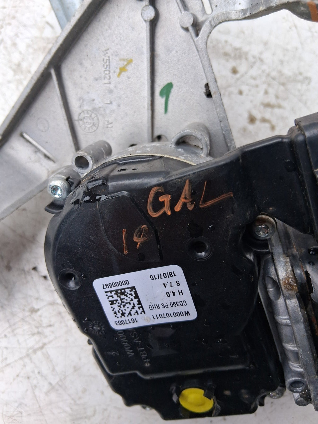 2019 FORD GALAXY MK4 NSF PASSENGER SIDE FRONT WIPER MOTOR W000107107