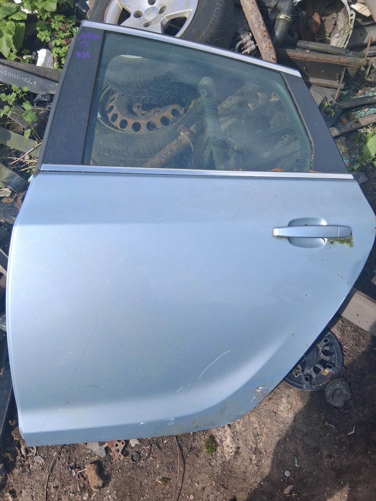 2013 VAUXHALL ASTRA J HATCHBACK NSR PASSENGER SIDE REAR LEFT COMPLETE DOOR GREY