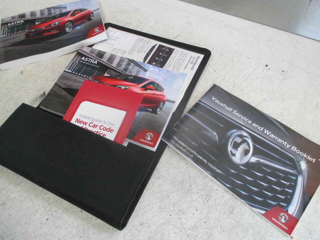 VAUXHALL ASTRA K MK7 2018 OWNER MANUAL WALLET BOOKS