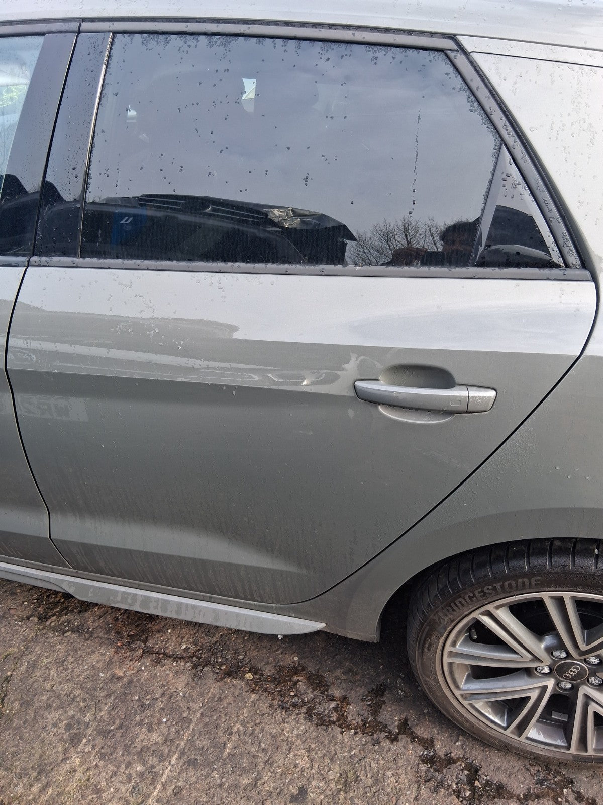 2024 AUDI A1 S LINE MK2 GB NSR PASSENGER SIDE REAR BARE DOOR CHRONOS GREY LX7G