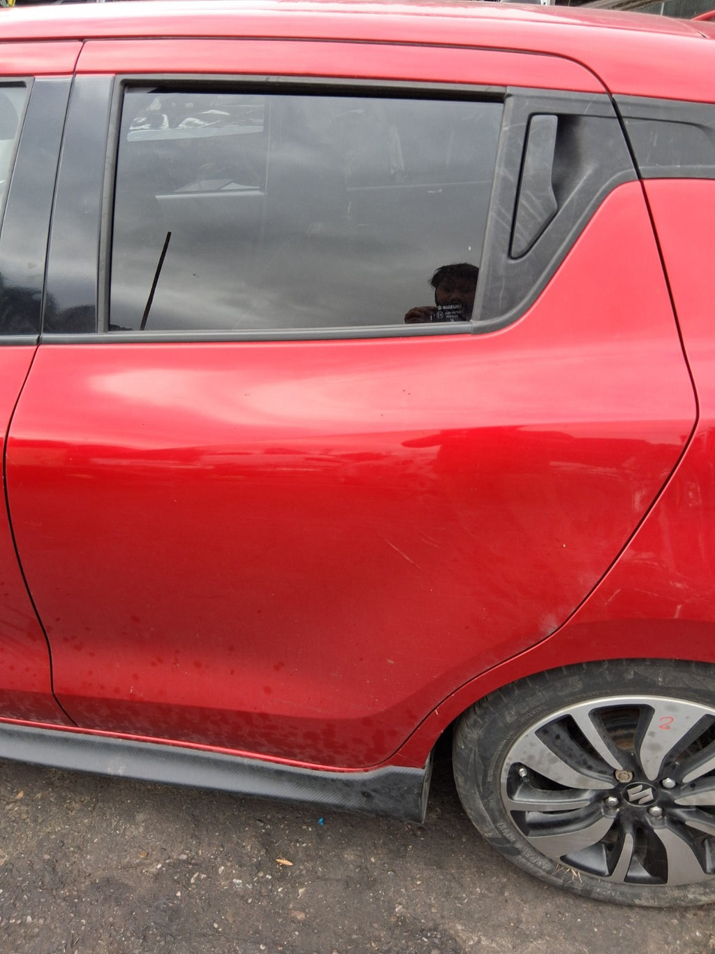 2019 SUZUKI SWIFT MK4 NSR PASSENGER SIDE REAR LEFT BARE DOOR BURNING RED ZWP