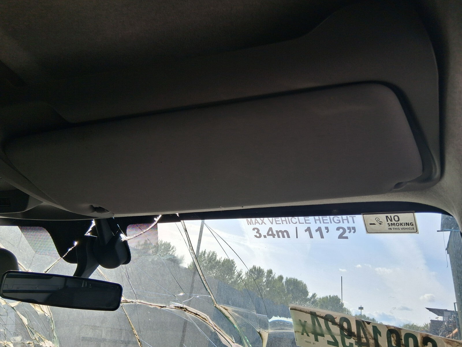 2023 RENAULT MASTER MK3 OS DRIVER SIDE FRONT SUN VISOR SUNVISOR SHADE