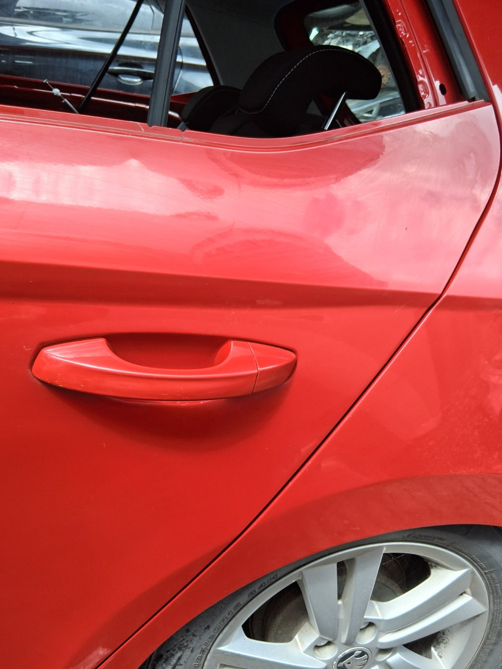 2019 SKODA FABIA MK3 NJ HATCHBACK NSR PASSENGER SIDE BARE DOOR CORRIDA RED F3K