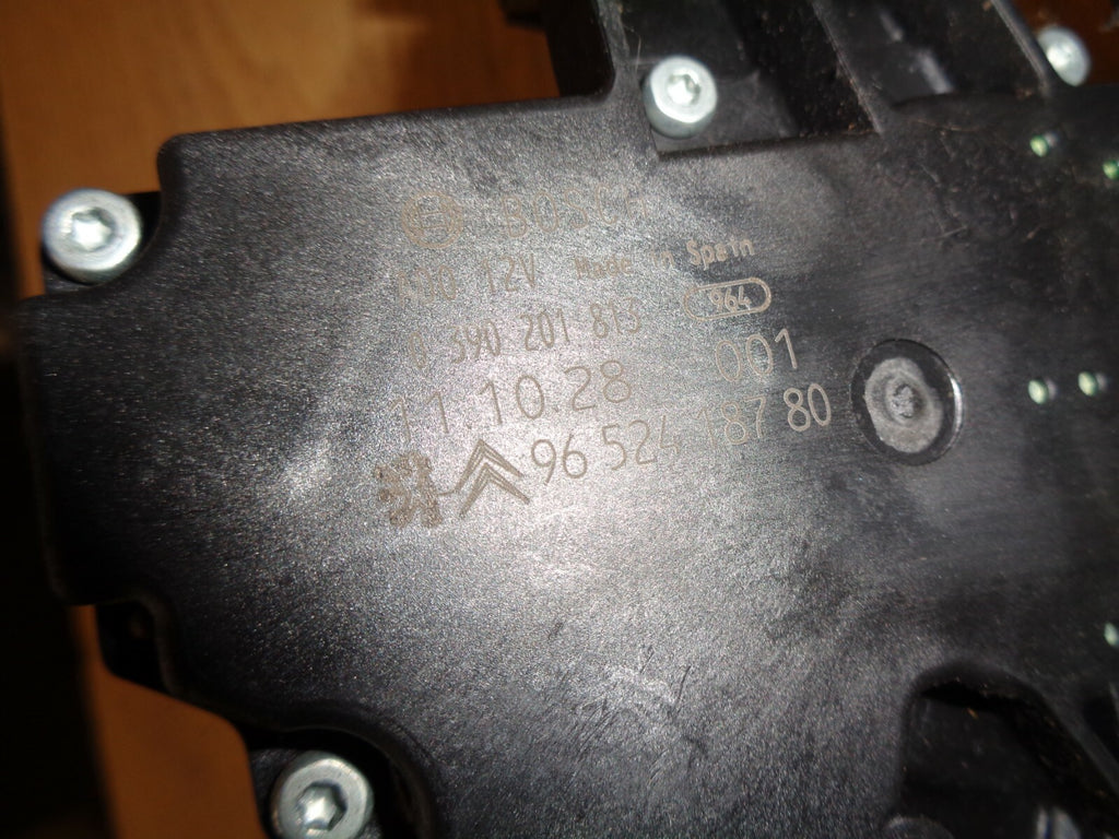 PEUGEOT 207 2011 BACK REAR SCREEN WIPER MOTOR 9652418780