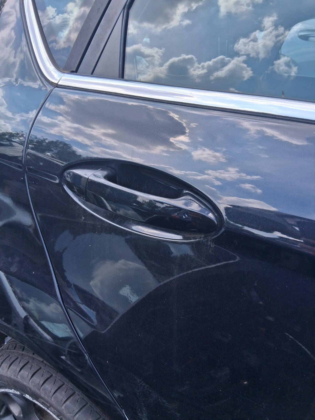 2012 FORD FIESTA MK7 5 DOOR OSR DRIVER SIDE REAR RIGHT COMPLETE DOOR BLACK