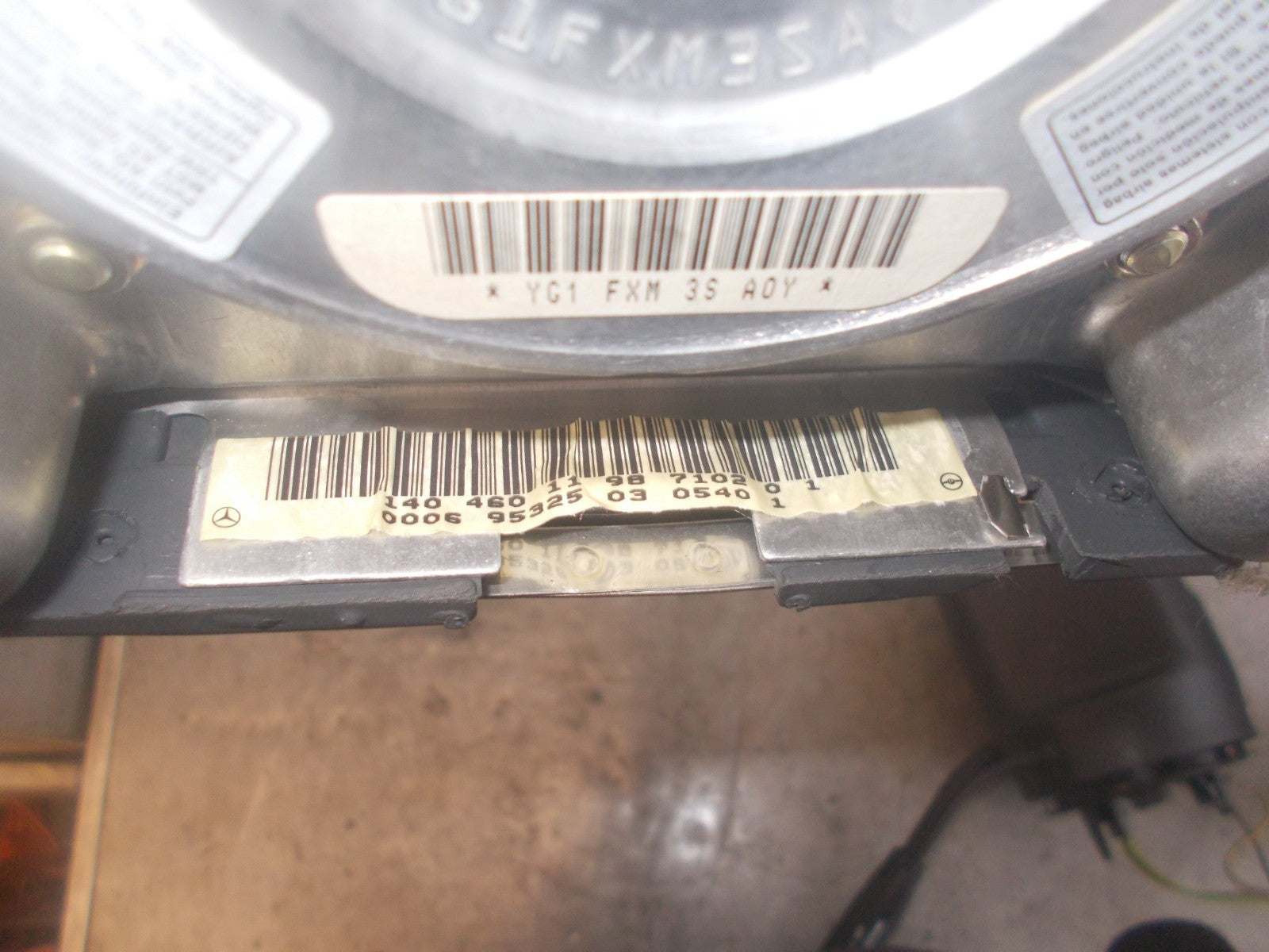 MERCEDES C CLASS W202 STEERING WHEEL AIRBAG