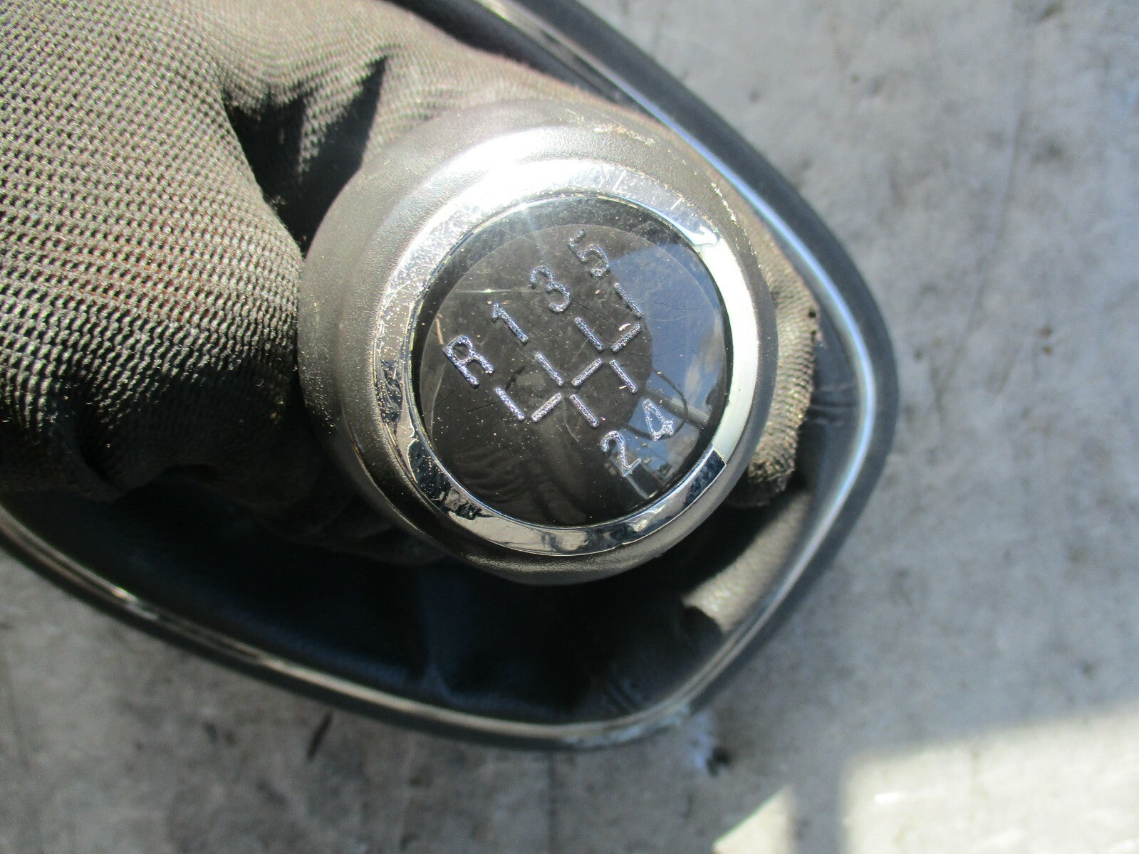 VAUXHALL CORSA D GEAR STICK SURROUND TRIM & KNOB BLACK 5 SPEED 13205815