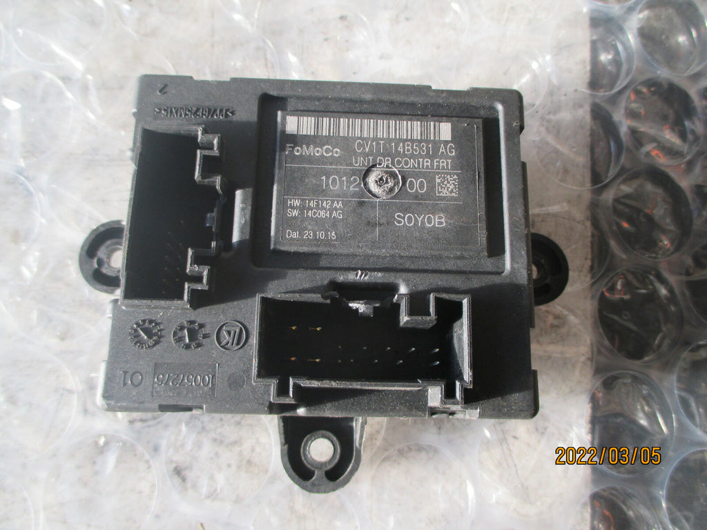 FORD FIESTA MK7 2016 OSF DRIVER SIDE FRONT DOOR CONTROL MODULE CV1T14B531AG