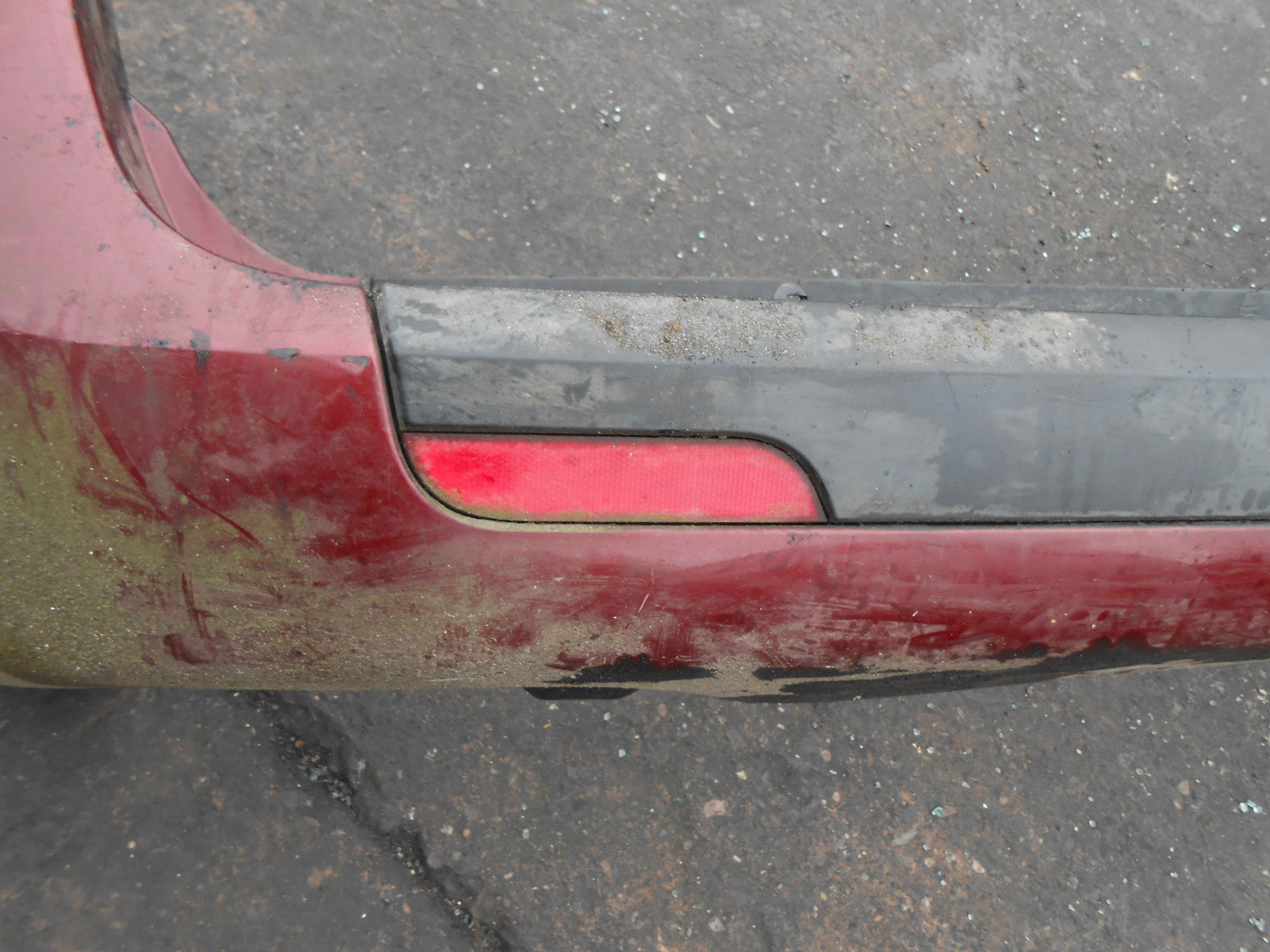 FIAT ULYSSE 2003 MK2 COMPLETE REAR BUMPER BURGUNDY
