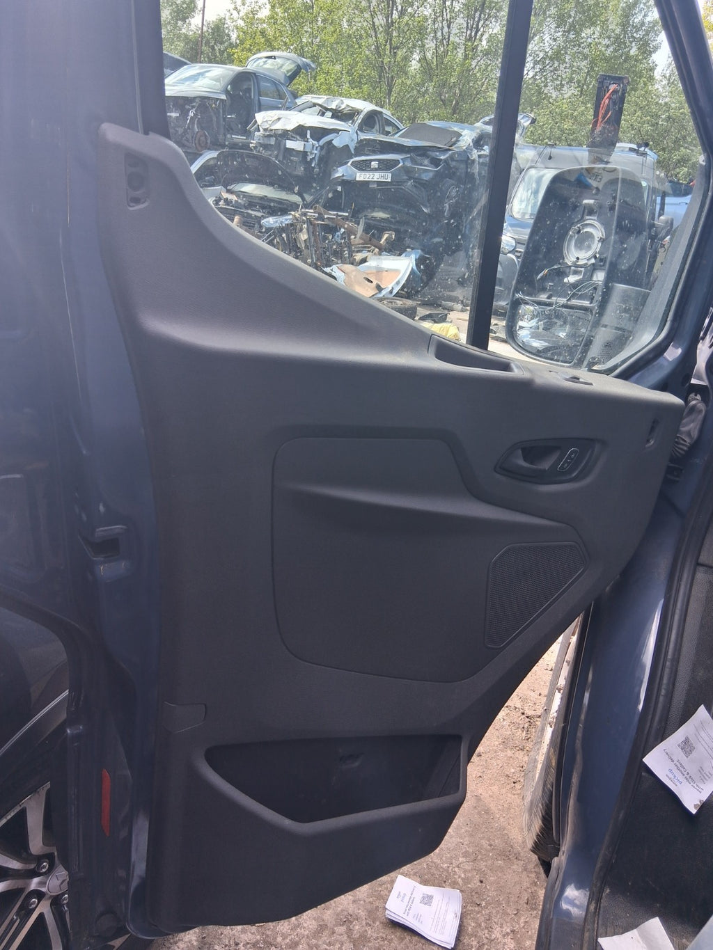 2021 FORD TRANSIT MK8 NSF PASSENGER SIDE FRONT DOOR CARD PANEL