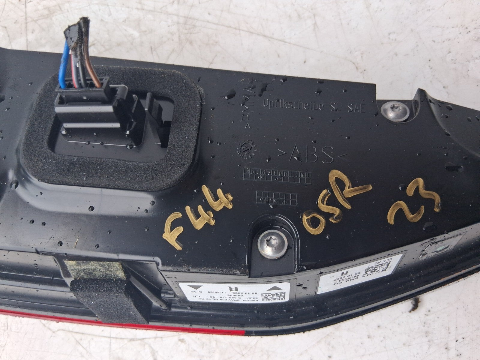 2024 BMW 2 SERIES F44 OSR OFF DRIVER RIGHT SIDE REAR INNER TAIL LIGHT 648253